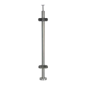 Inox 90 Degree Round Fence Rail and Post