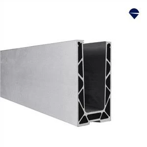 Adjustable 1.5kN Top Mount Aluminium Glass Channel