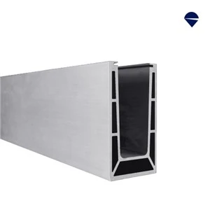 Parapet Walls Adjustable Aluminium Glass Channel