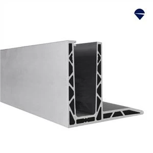 Adjustable Aluminium Glass Channel F type 1.5kN